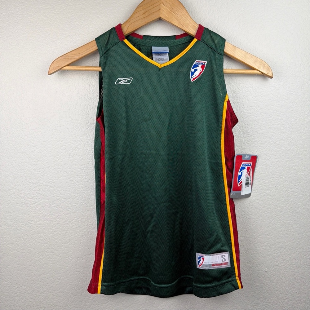 Vintage Reebok Seattle Storm WNBA Jersey Green Kids Small 7-8 Deadstock NWT